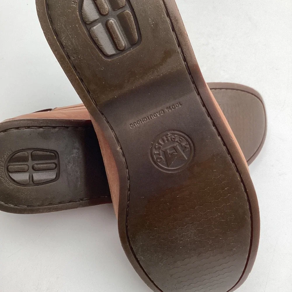 Mephisto Spinnaker Mens Tan Leather Boat Shoes‎ Deck Shoes Size 10.5 US 10 EUR
